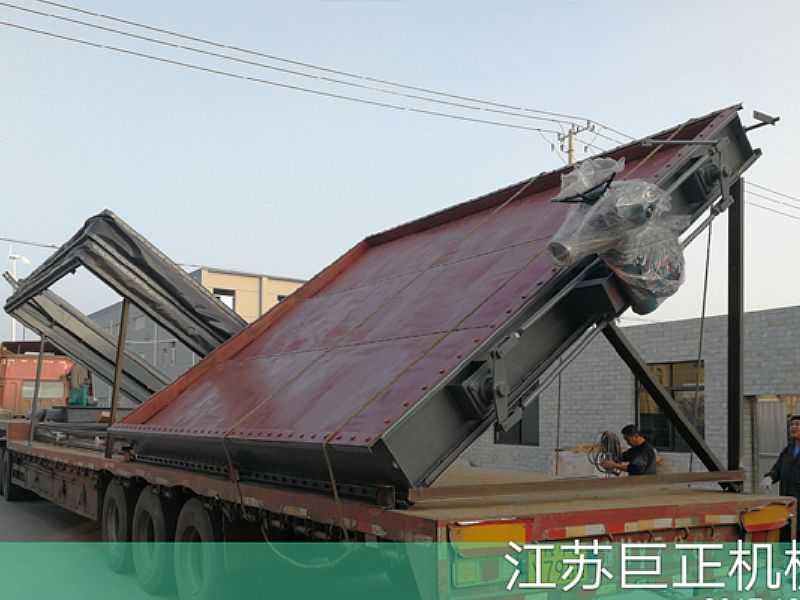 巨正機械公司擋板門，裝車發貨了